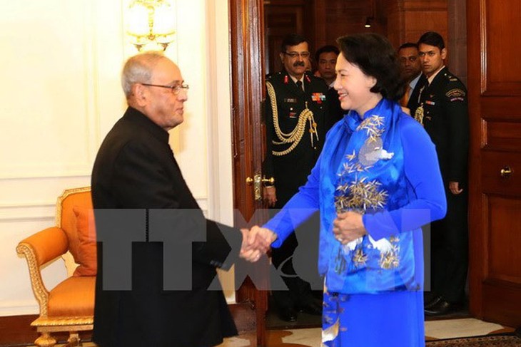 Nguyen Thi Kim Ngan rencontre le président indien - ảnh 1